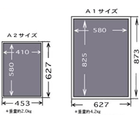 薄型で場所を取らないポスターフレーム、LEDライトパネル(A1サイズ)